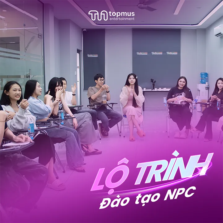 Poster tuyển dụng NPC Live với lương cứng từ 10 đến 40 triệu mỗi tháng