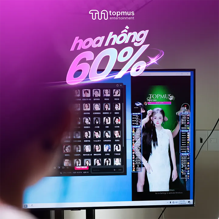 Poster hoa hồng lên tới 70% dành cho NPC Live Creator